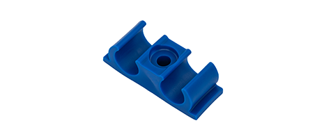 Gasrohrhalterung 2-fach - Halterungsbereich - Baumann Kunststoffspritzgussteile